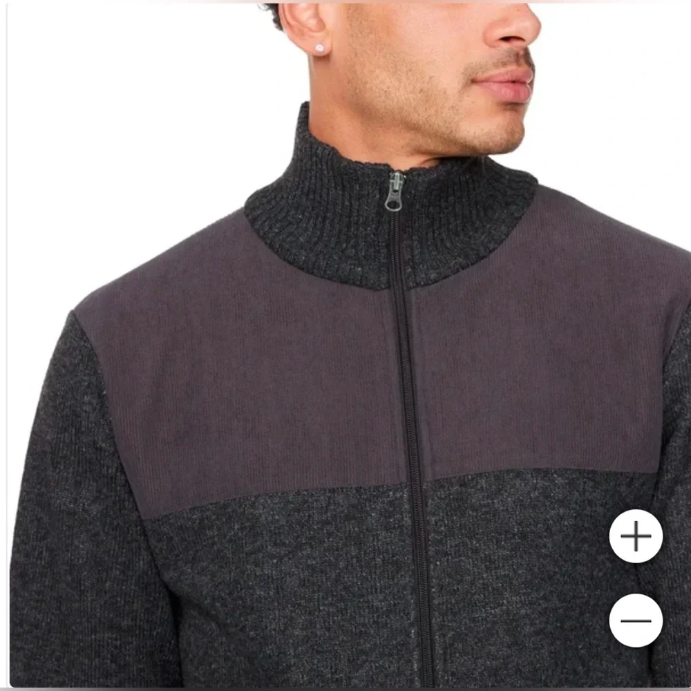 IZOD Men's Full Zip Sweater, Size S